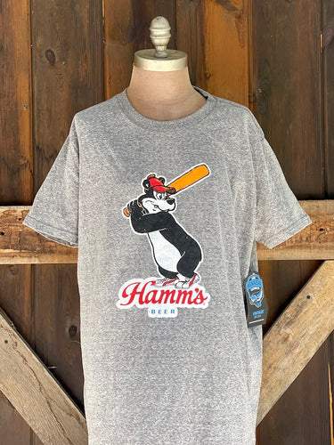 Hamm's Baseball Tee- Heather Grey SALE